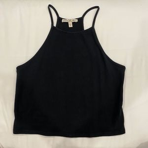 black racerback tank top